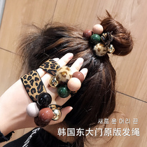 Net red hair rope BAO WEN Hairband adult headdress bracelet dual use simple hair Pearl head rope rubber band female Han