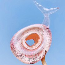 ins Korean baby anti-rollover sequins swimming ring baby sitting swimming ring baby swimming ring mermaid tail seat