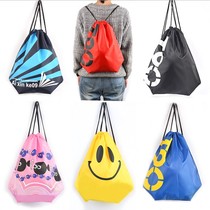 Beach bag double shoulder clothes drawstring bag swimsuit storage bag corset mouth waterproof bag fitness swimming bag