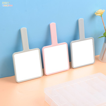 Square European retro handle makeup mirror Hand-held beauty salon beauty mirror Portable portable tattoo embroidery tool