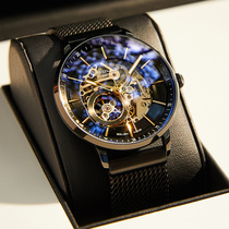  Soren watch mens mechanical watch automatic ultra-thin simple waterproof luminous hollow trend brand-name mens watch