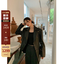 COCOLIMITED Black Sugar Suite Classic Imported Sheep Leather Fur Clothing Suite Suite Cover 2023 Woman
