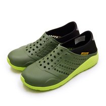  Taiwan direct free shipping LOTTO drainage breathable hole casual shoes cool slippers forest green 0965 men