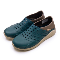  Taiwan direct free shipping LOTTO drainage breathable hole casual shoes cool slippers peacock blue 0966 men