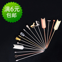 Bar Soul Stainless Steel cocktail Sign wine needle Creative Martini Olive Sign Bartender Decorative items Fruit fork