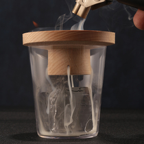 BARSOUL MIXOLOGIST SOLID wood smoked COCKTAIL FLAVORING WHISKY wine ROUND ice hockey FLAVORING WOOD COVER