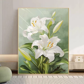油画百合花-油画百合花促销价格、油画百合花品牌- 淘宝