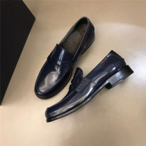 Mens one pedal loafers leather outsole open edge beads craft business leisure leather shoes wedding shoes