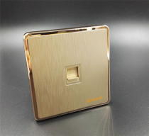Type 86 wall switch socket SITSONX Big Board champagne gold salad wire switch phone switch socket