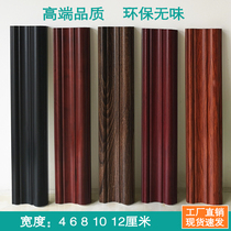  PVC Chinese style wood grain decorative lines TV background wall border black mirror photo frame edge door and window cover edge strip
