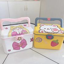 Medicine box family cute cartoon baby children small medical box high-end baby medicine home storage box finishing