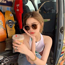Tea color myopia sunglasses female summer has degree big face thin ins polarized anti ultraviolet 2021 new sun glasses