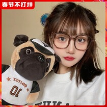 BAO WEN glasses women's large frame plain makeup artifact ins wind net red face small myopia anti-radiation anti-blue flat light