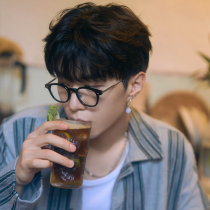 gm black-rimmed glasses male Ruffian retro tide Fan Chengcheng with anti-radiation anti-blue color myopia glasses female