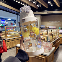 日本GP杨超越同款2L大容量塑料杯旅游便携水壶男女吸管水杯子