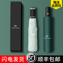 Sunshade sun umbrella female ins fully automatic dual-use men folding large custom LOGO sunscreen and UV protection