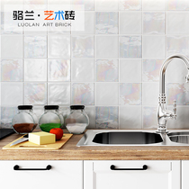  Spanish symphony small white brick Nordic bathroom bathroom tile Kitchen restaurant bar wall brick toilet background wall
