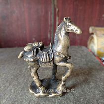 Antique Old Bronze Antique Miscellaneous Collection Solid Brass Win Fly Fengshui Small Fittings Old Copper Piece