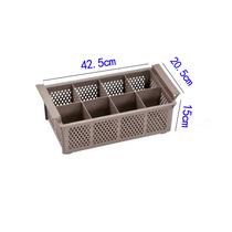 Whirlwind hotel kitchen restaurant tableware classification four-grid knife and fork plate beer glass seasoning storage basket eight-grid sieve