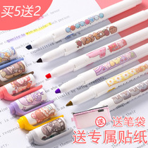 Japan ZEBRA Zebra Mildliner Light series Double-headed Highlighter marker pen Double-headed design WKT7