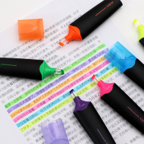 Japan uni Mitsubishi Perspective Highlighter USP-200 Oblique head focus pen Window marker Hand account pen Color highlighter Fluorescent marker pen Student set of focus marker pen set