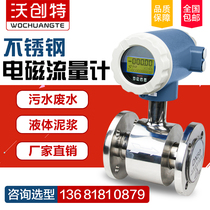 LDG intelligent electromagnetic flowmeter sewage liquid DN50 pipe split type explosion-proof stainless steel flowmeter meter