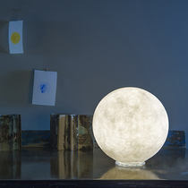 Moon lamp Nordic bedroom warm romantic creative childrens room Net red ins round planet Moon chandelier Moon lamp