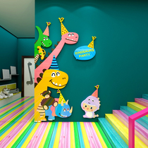 Kindergarten Stairway Renovation Wall Decoration Environment Creation Arrangement Material Themed Culture Post Finished Classroom God