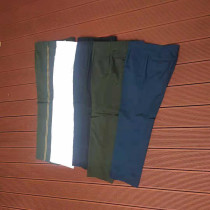 Genuine summer clothes single pants olive pine branch blue sea White summer clothes pants men and women