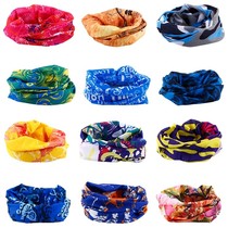 Quick-drying womens biker neck windproof thick dustproof multi-function headgear Four seasons neck cover winter magic headscarf