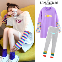 Pregnancy Woman Fashion Spring Autumn Season 2022 New Suits Out of Fashion Net Red Wings The Long Loose Spring Dress Blouses