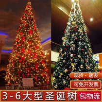 Outdoor large Christmas tree package 4 5 6 meters hotel shopping mall Hall Square Christmas decoration with lights