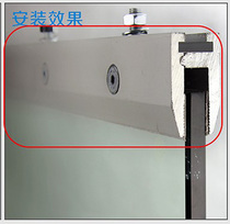 One meter long 1 5 meters automatic door sliding door sliding door glass hanging clamp 12 ~ 15mm glass clamp non-perforated door clamp