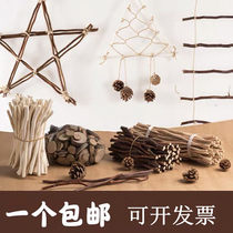 Kindergarten ring Chuang material decoration wooden stick stick Dry Branch diyesen pastoral style classroom corridor hanging decoration