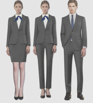 New BYD Ocean Web Workers Gray Suite Suite 4S shop men and women salesmans dress straight tube trousers