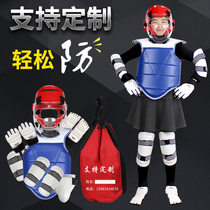 Taekwondo protective gear can be printed for children and adults 8-piece set 5-piece combat Taekwondo clothing hand guard foot mask