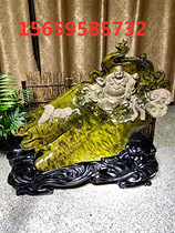Factory direct sales Jinsi Nan gloomy wood carving Maitreya Buddha Guanyin God of Wealth Buddha statue Cliff root carving gifts