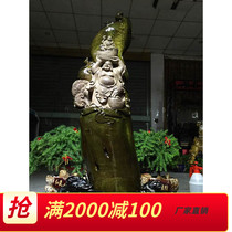 Jin Sinan wood carving small leaves of Jinshen Nan Buddha Guanyin Guan Gong ornaments Ebony animal crafts figure shady wood root carving