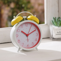 Minimalist alarm clock table bedside lazy alarm mute night light primary school students use regular learning desk bedroom dormitory