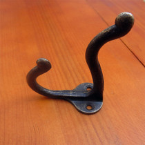 Hardware antique hanging clothes hook alloy hook single hook imitation ancient hanging clothes hook Double hole hook large number hook furniture