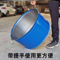 Fire sand bucket drill barrel ignition barrel thickened fire barrel training Brazier 12L combustion barrel 8L oil barrel tin barrel