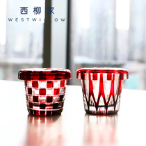 Japan Edo Hiroda nitrate whisky wine glass Weisi bogey smell cup crystal glass cup Japanese wine set