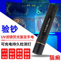 Money detector lamp UV 10W high power 365 violet lamp flashlight fluorescent agent beeswax jewelry identification Black Mirror