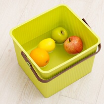 Thickened plastic bucket can sit portable fishing bucket multi-purpose kitchen bedroom storage trash can