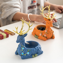 Creative Nordic ins Merchants Money Deer Decorations Mercy Light Lavish Living Room Home Personality Trend Office Ashtrays
