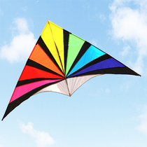 Kite Weifang Hengjiang colorful big triangle umbrella cloth Yifei adult breeze beginner gift large rainbow