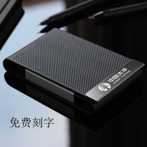High-end business card holder large capacity men and women business card box creative lettering business card holder business Korean fashion