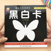 Baby black and white card 0-3-6 months 1 year old newborn baby early education visual inspiration big card children color toy