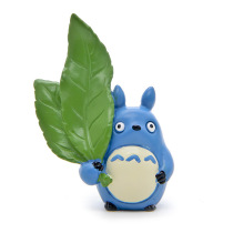 Micro-landscape Miyazaki Jun Jigli cat bean dragon hands to lift large green leafy dragon cat Mafia with a dime-made paparazzi