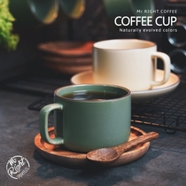 Nordic coffee cup and dish set Couple cup Household cup and dish spoon European small exquisite coffee cup Ceramic cup and dish rack